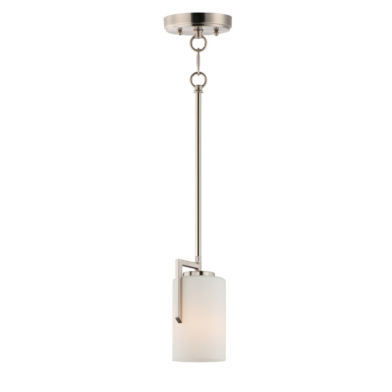Dart One Light Mini Pendant in Satin Nickel