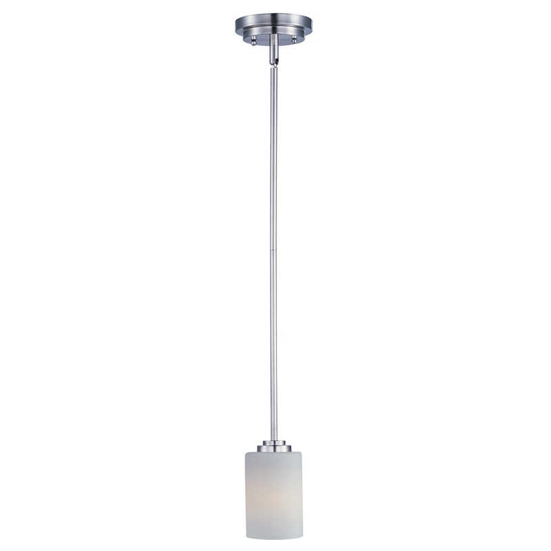 Deven One Light Mini Pendant in Satin Nickel