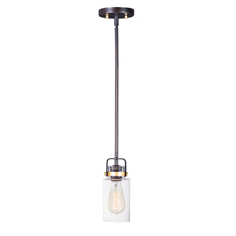 Magnolia One Light Pendant in Bronze / Gold