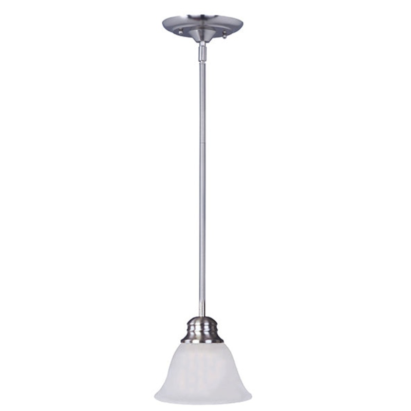 Malaga One Light Mini Pendant in Satin Nickel