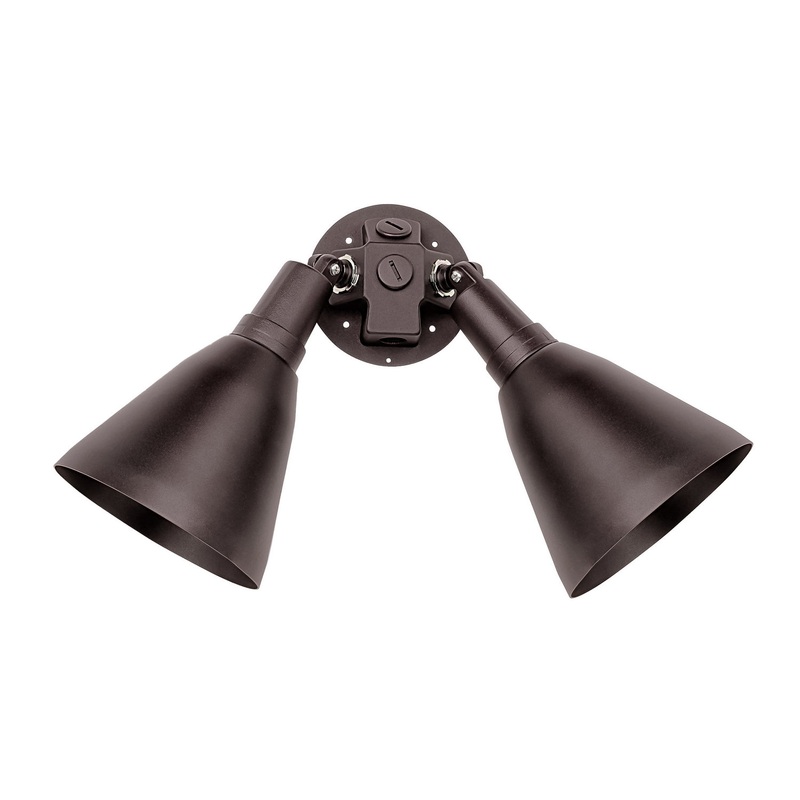 Spots Two Light Outdoor Wall Lantern in Tawny Bronze