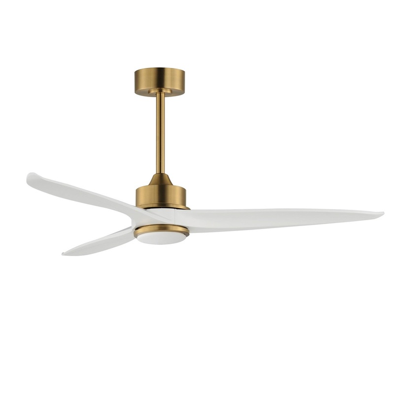 Woodwind 52"Ceiling Fan in Natural Aged Brass