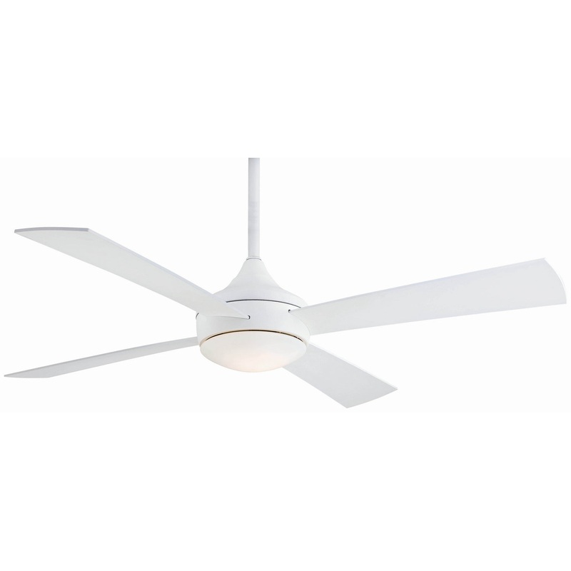 Aluma Wet Led 52"Ceiling Fan in Flat White