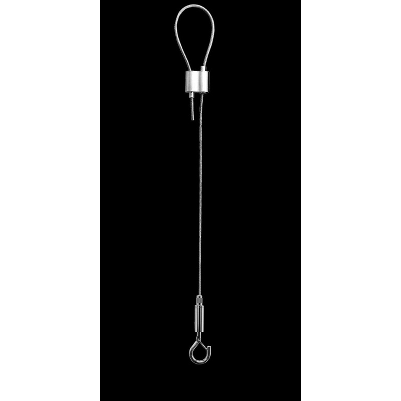 Single Suspension Cable With Heavy Duty Hook in White