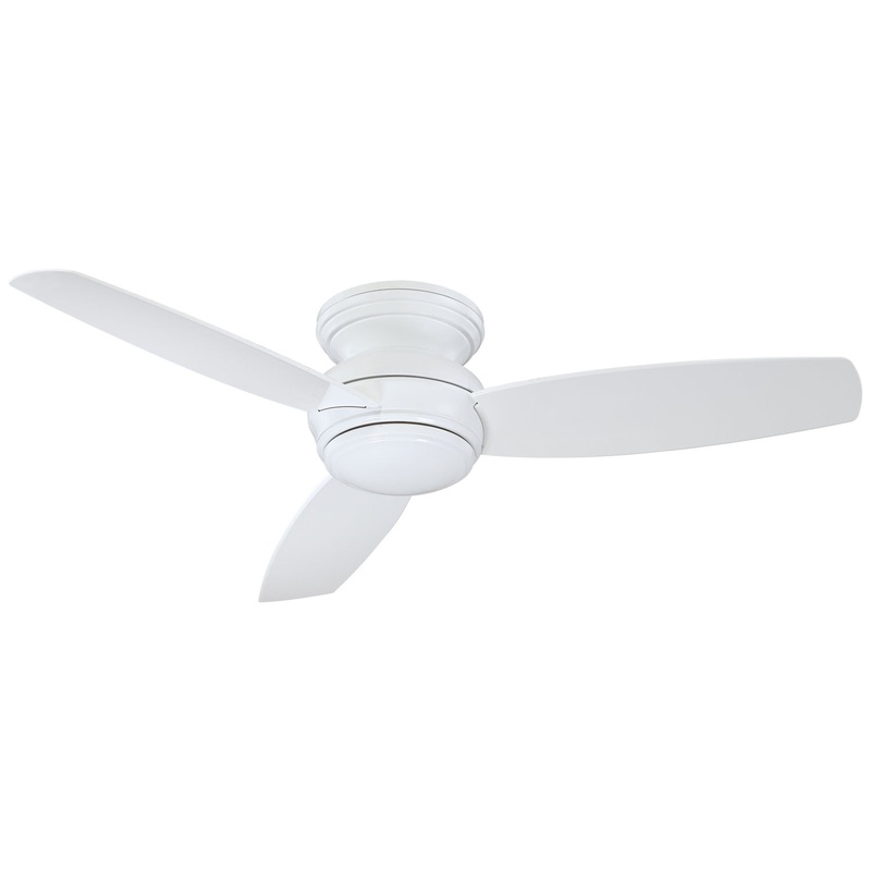 Traditional Concept 52" Led 52"Ceiling Fan in White