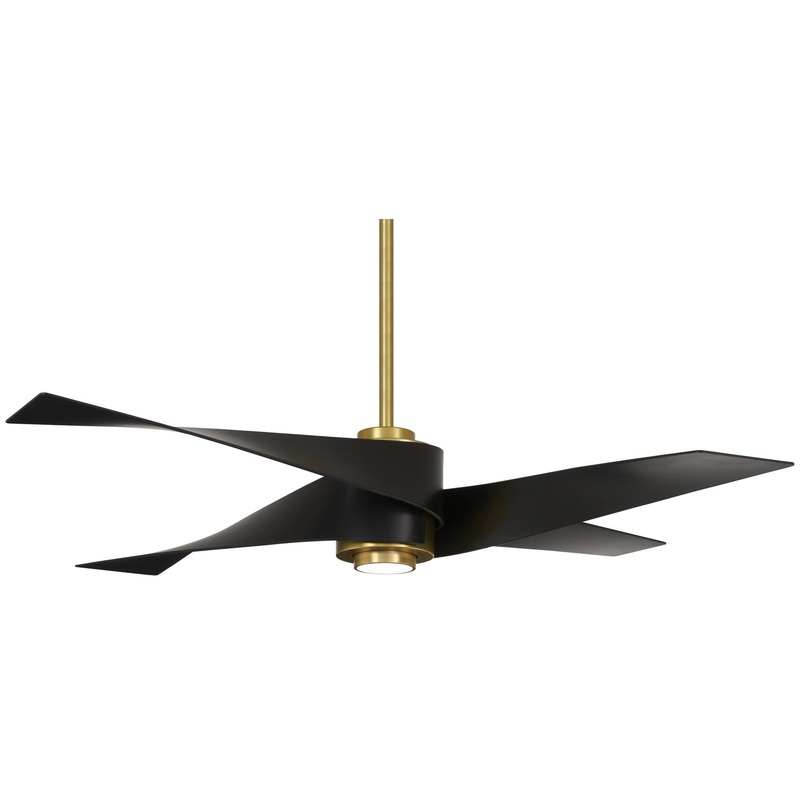 Artemis Iv 64"Ceiling Fan in Soft Brass/Matte Black