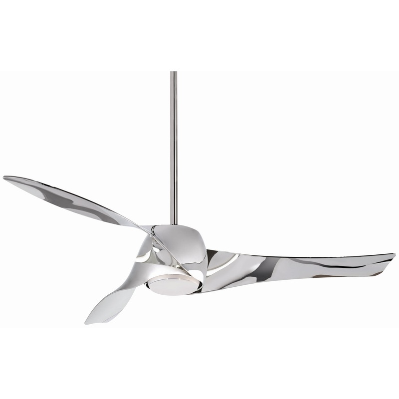 Artemis Led 58"Ceiling Fan in Liquid Nickel