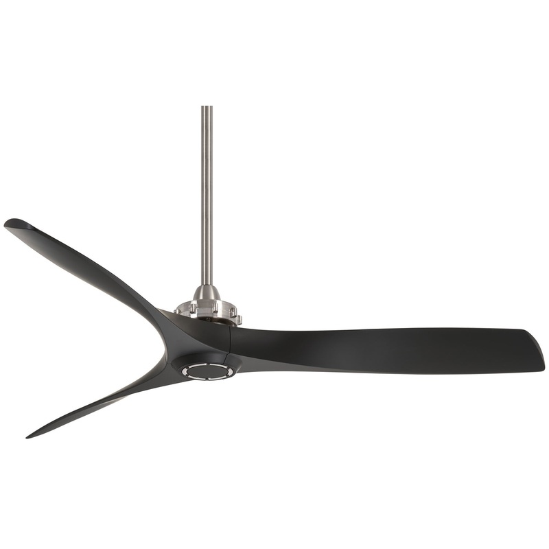 Aviation 60"Ceiling Fan in Brushed Nickel/Coal