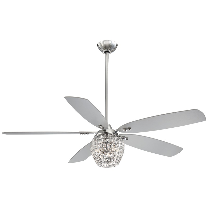 Bling 56"Ceiling Fan in Chrome