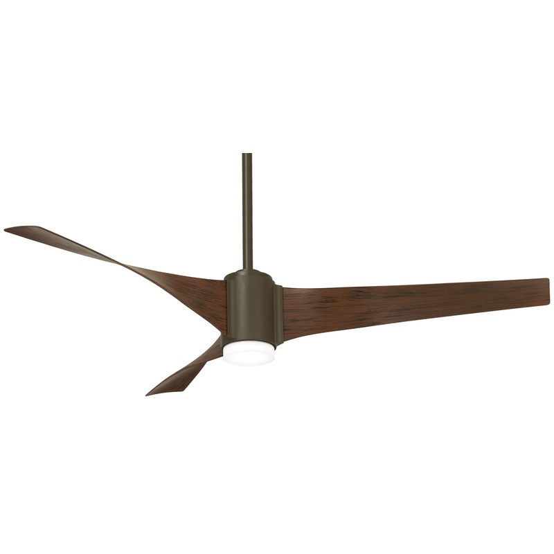 Triple 60"Ceiling Fan in Oil Rubbed Bronze/Medium Maple