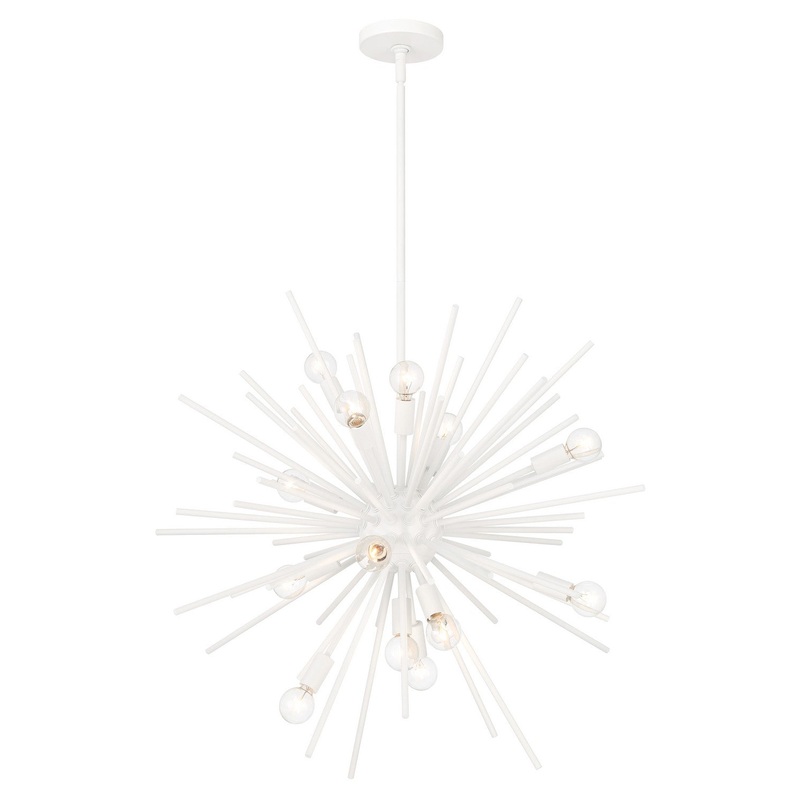 Bessel 15 Light Pendant in Sand White