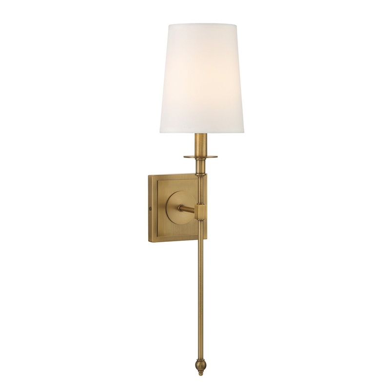 Calera One Light Wall Sconce in Timeless Brass