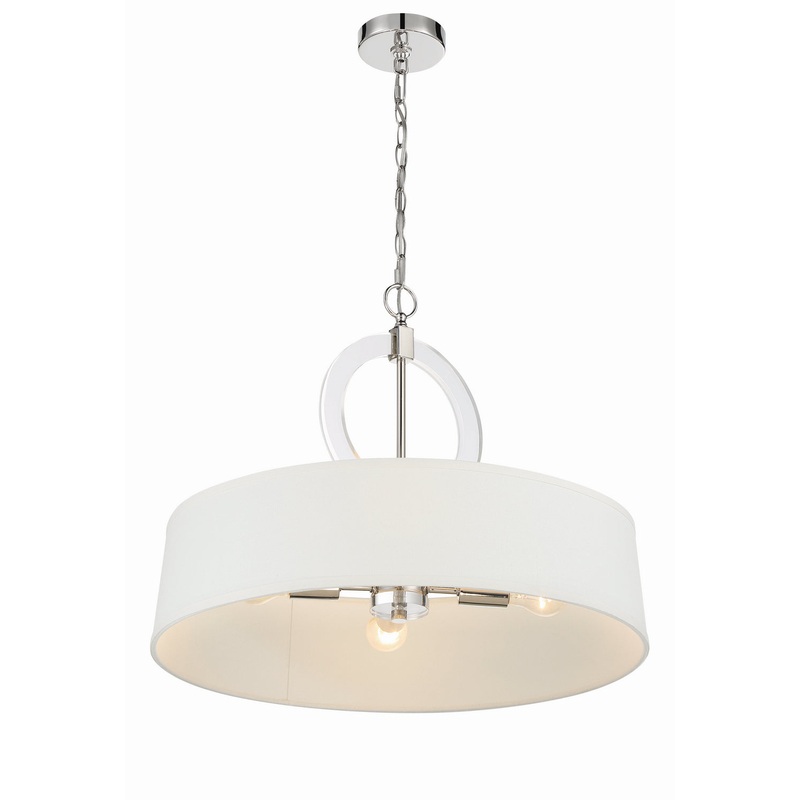 Cape Coral Four Light Pendant in Polished Nickel