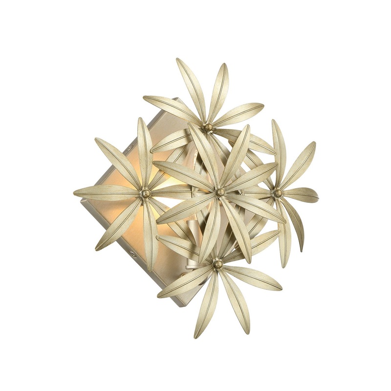 Flower Child One Light Wall Sconce in Ambry Gold