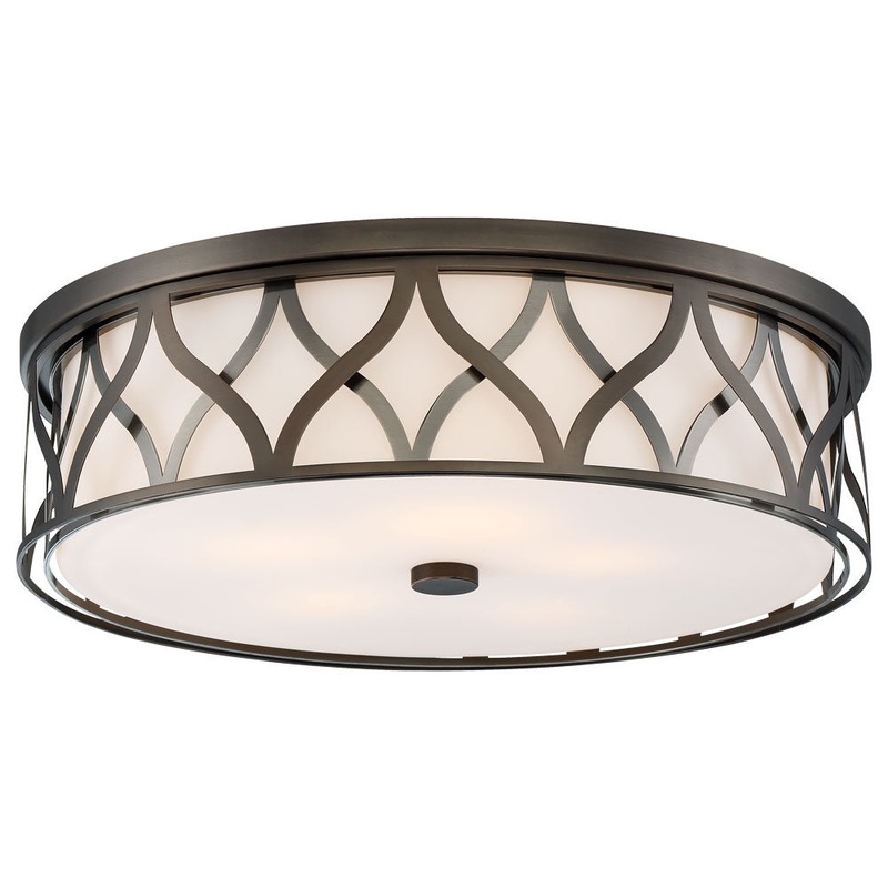 LED Flush Mount in Harvard Court Bronze