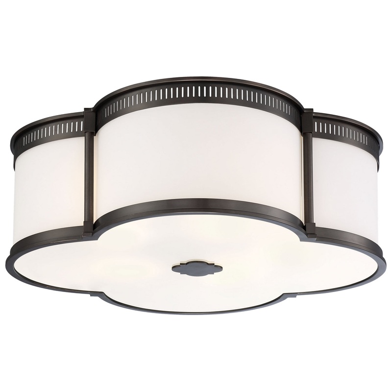 LED Flush Mount in Harvard Court Bronze (Plated)