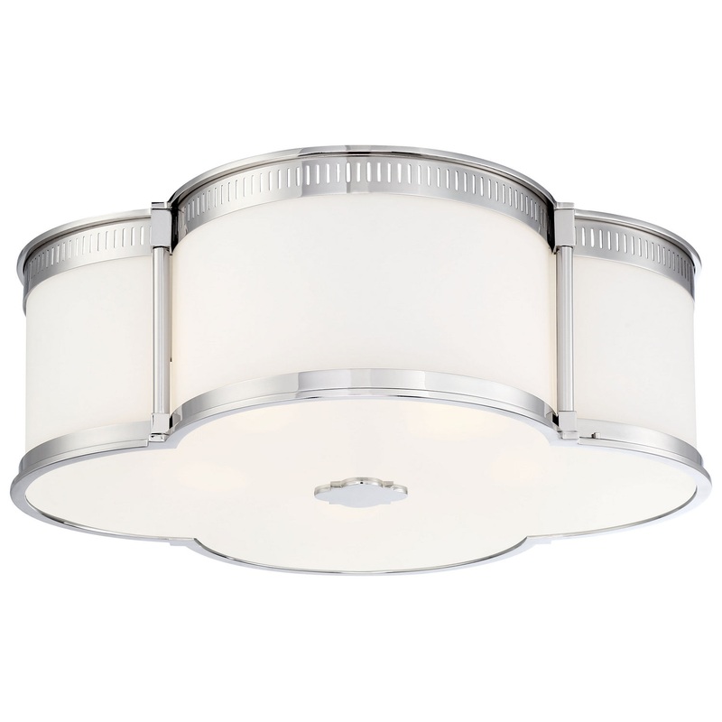 LED Flush Mount in Polished Nickel