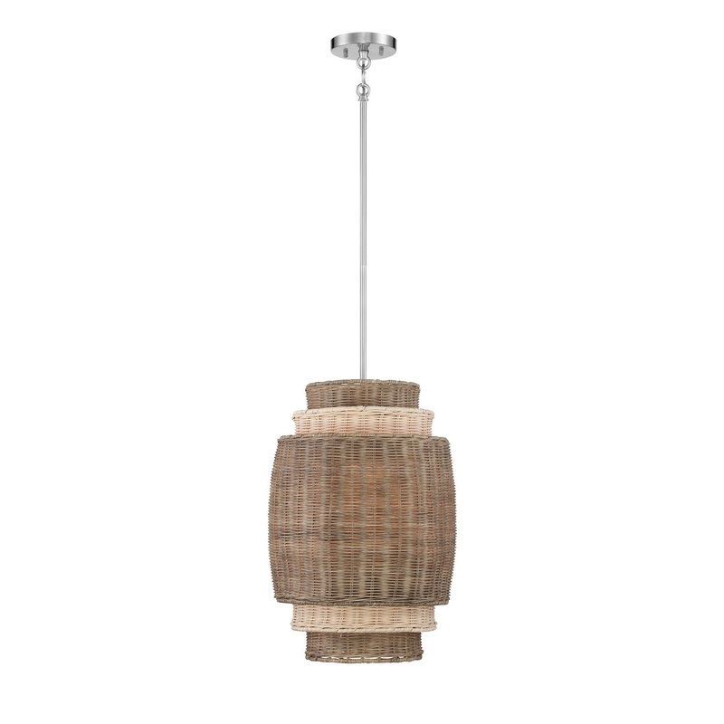 Montauck Bay Four Light Pendant in Brushed Nickel
