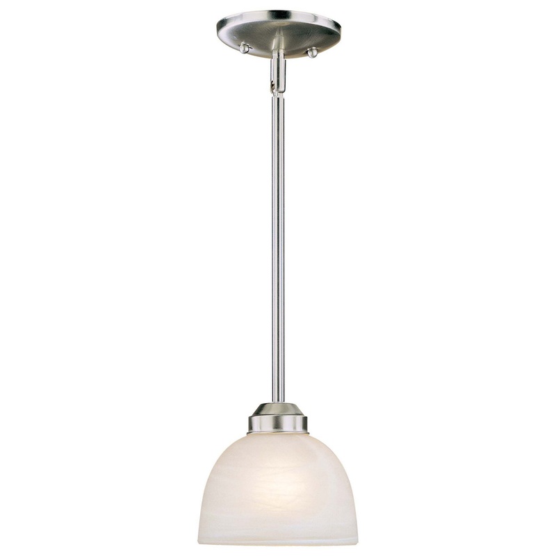 Paradox One Light Mini Pendant in Brushed Nickel