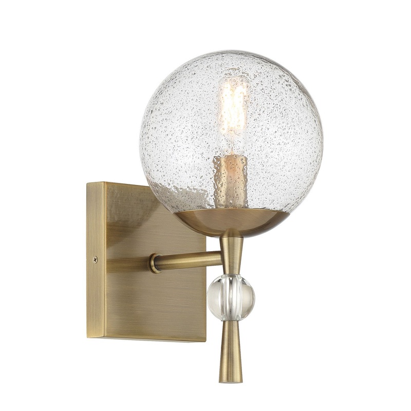 Populuxe One Light Bath Vanity in Oxidized Aged Brass