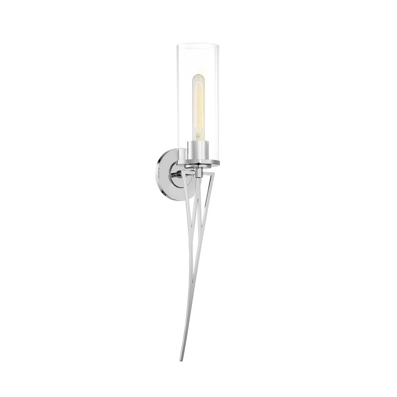 Regal Terrace One Light Wall Sconce in Polished Nickel