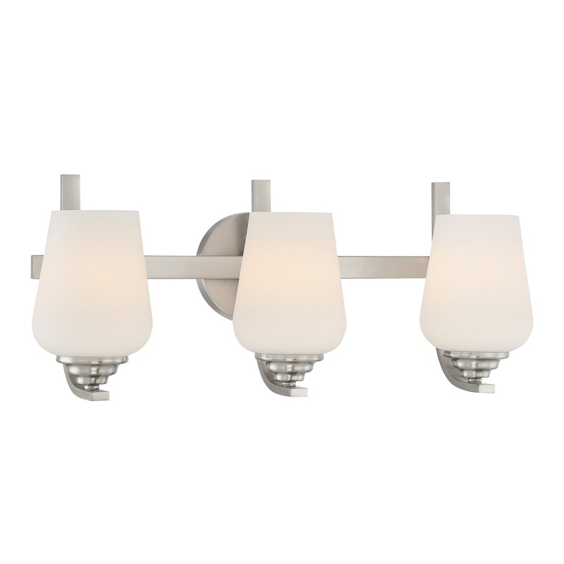 Shyloh Three Light Bath in Brushed Nickel