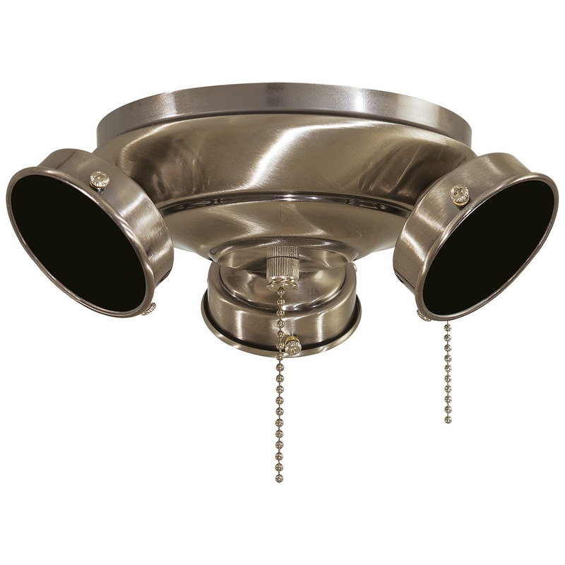 Timeless LED Ceiling Fan Light Kit in Burnished Nickel