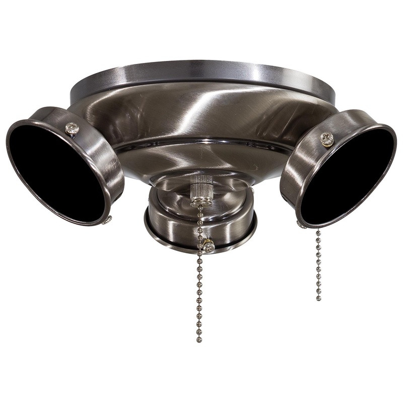 Timeless LED Fan Light Kit in Pewter