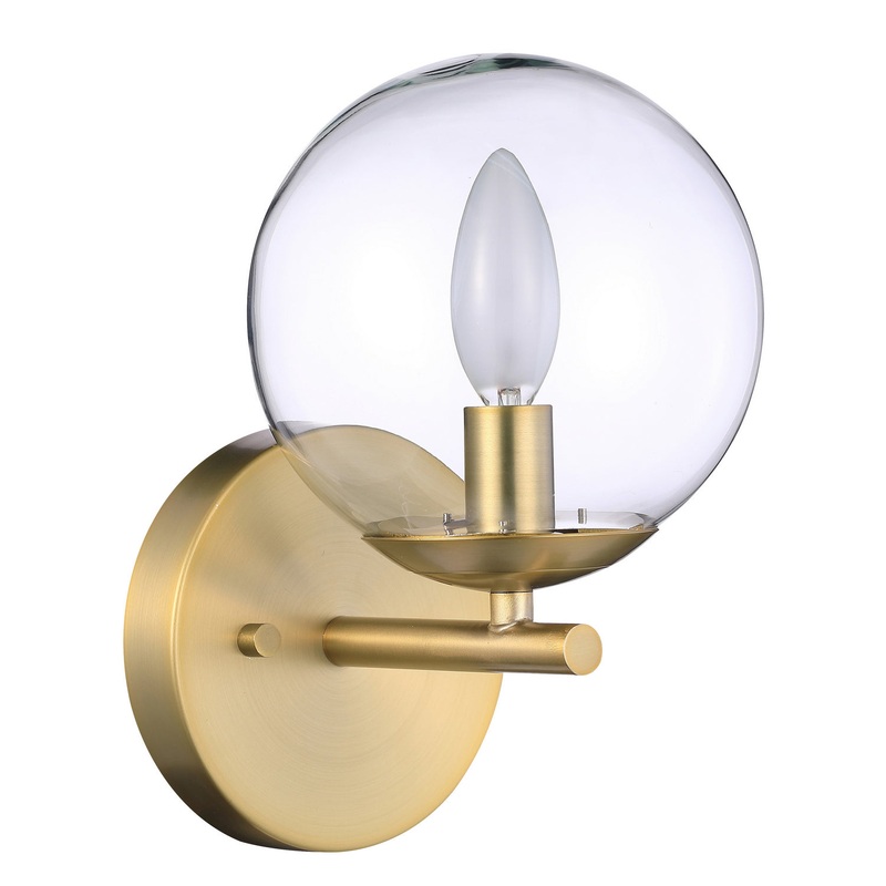 Auresa One Light Bath in Soft Brass
