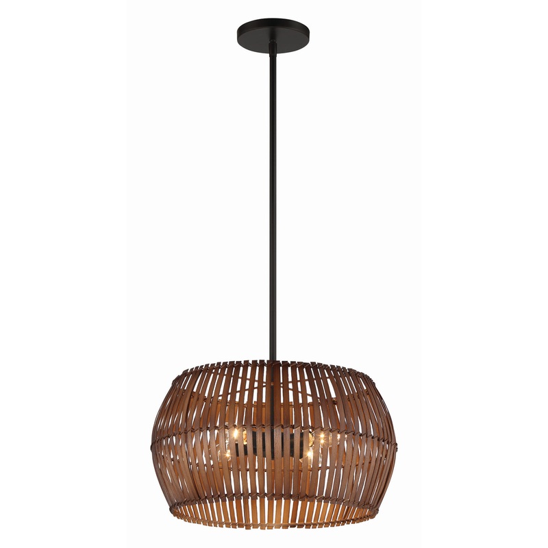 Brentwood Shore Four Light Pendant in Coal