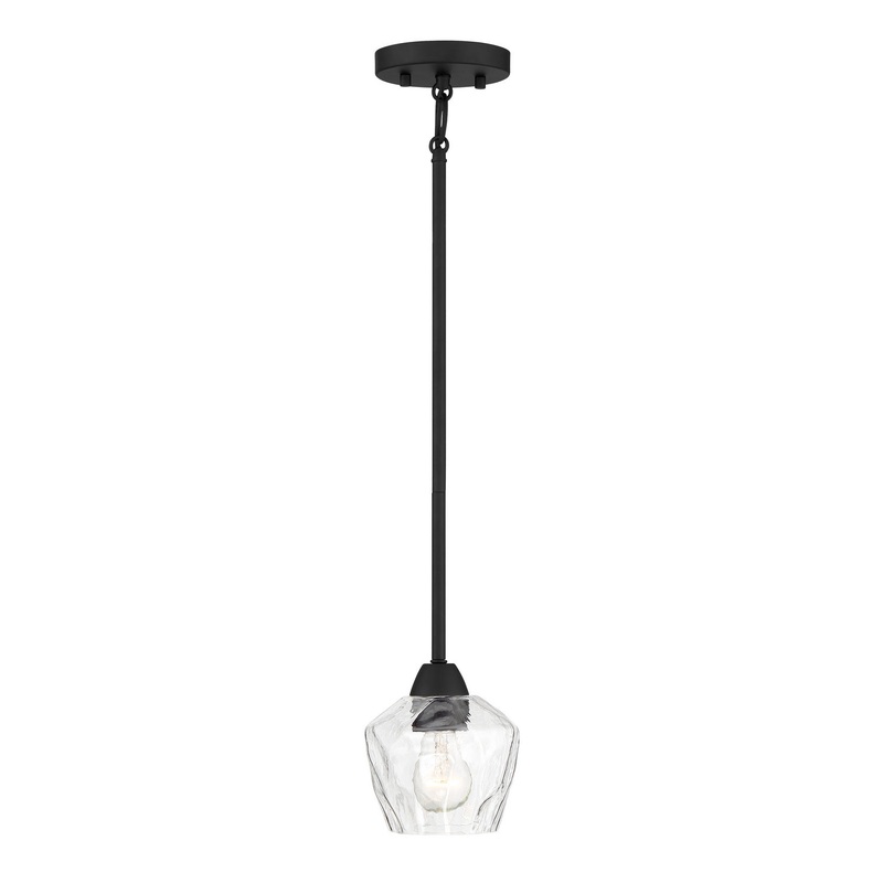 Camrin One Light Pendant / Semi Flush in Coal