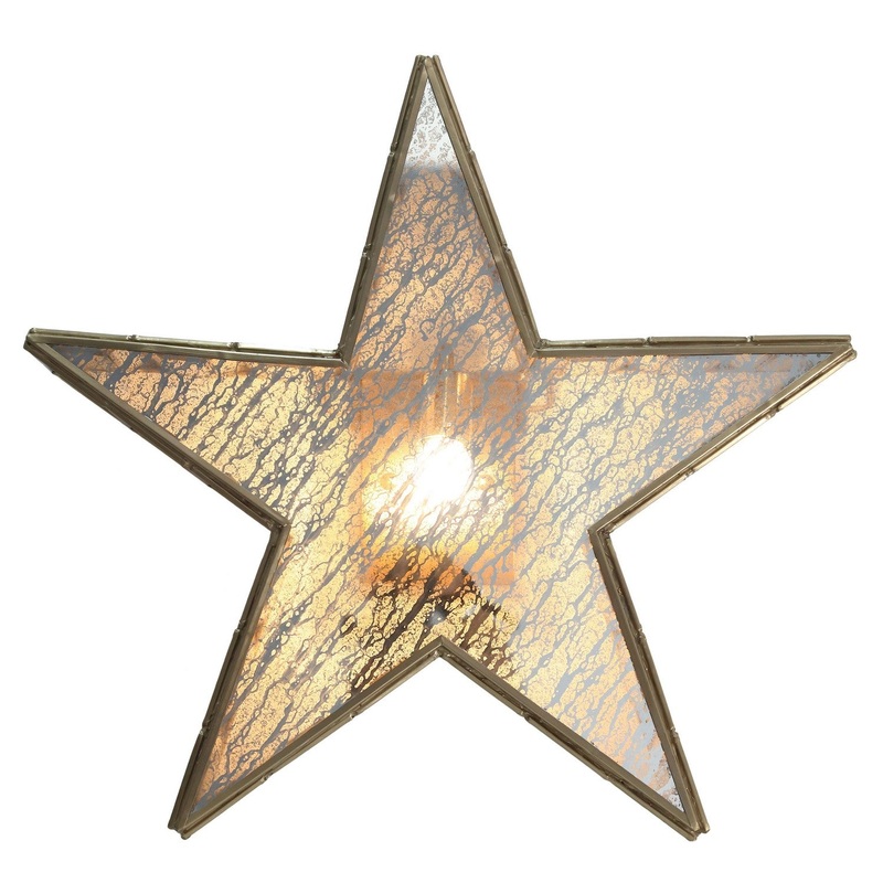 Luce Stellare One Light Wall Sconce in Brass Antq