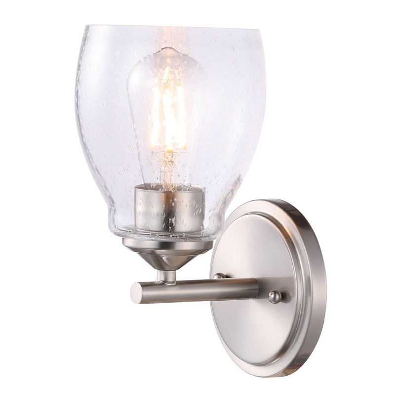 Winsley One Light Wall Lamp in Brushed Nickel