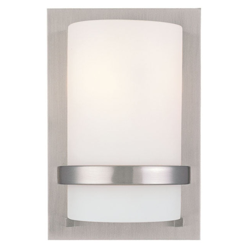 Fieldale Lodge One Light Wall Sconce in Brushed Nickel