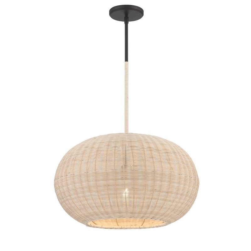 Modjeska One Light Pendant in Coal