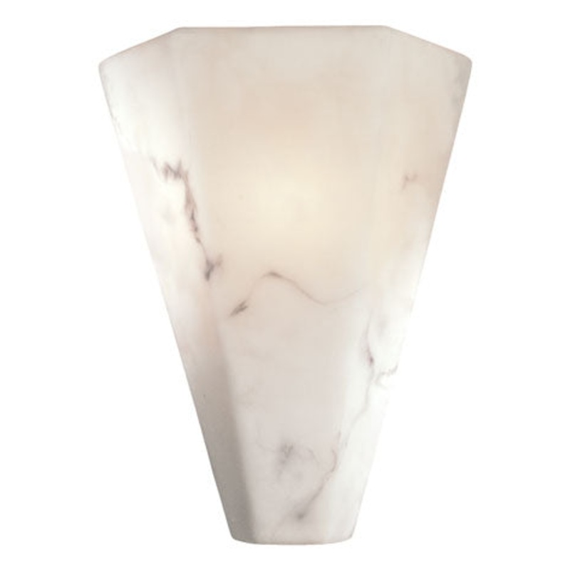 One Light Wall Sconce in Alabaster Dust