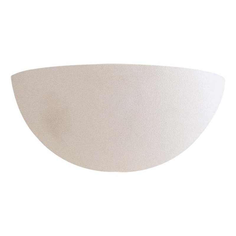 One Light Wall Sconce in White Ceramic