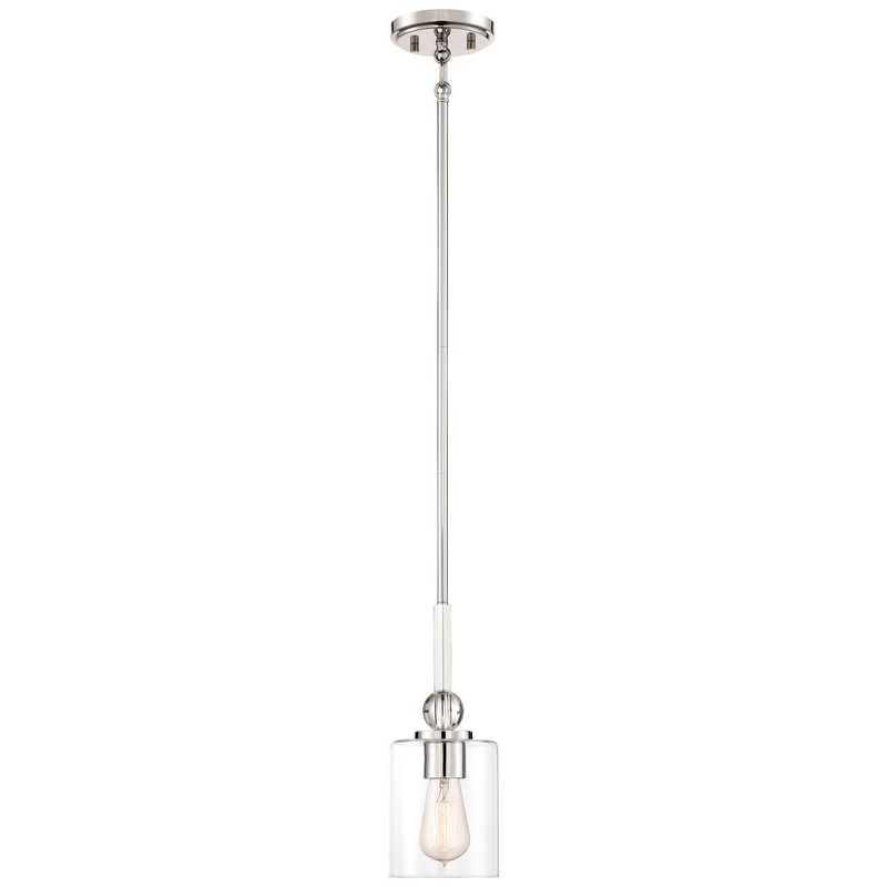 Studio 5 One Light Mini Pendant in Polished Nickel