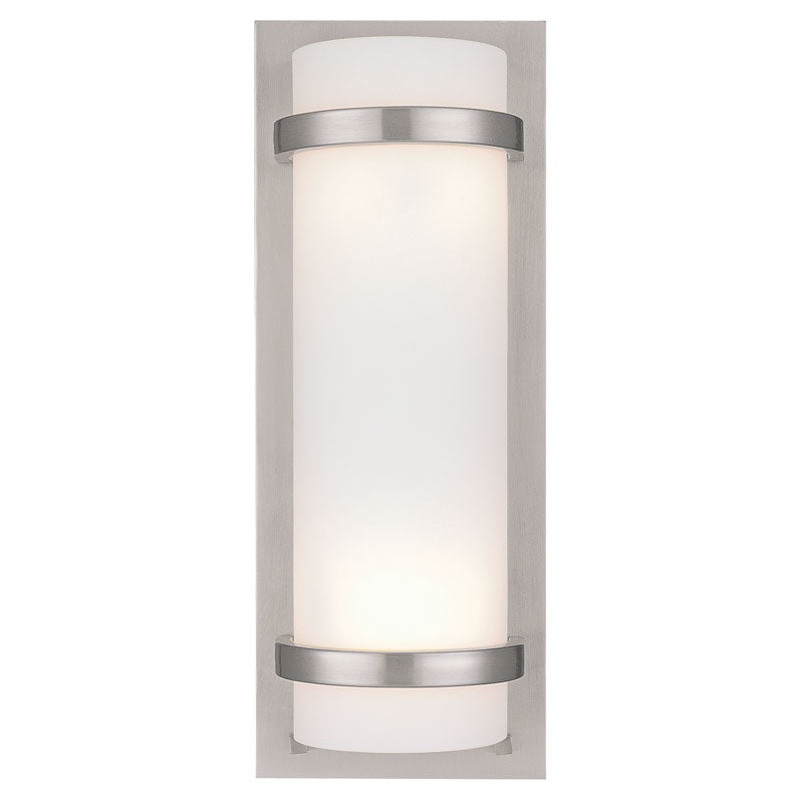 Two Light Wall Sconce in Brushed Nickel