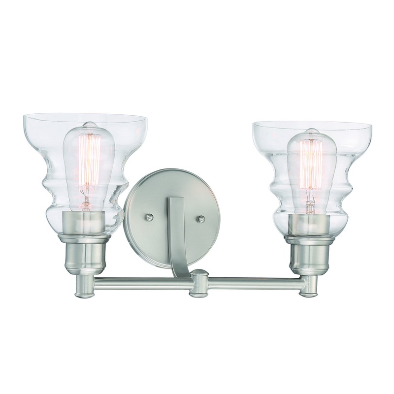 Waterbury Two Light Bath in Brushed Nickel