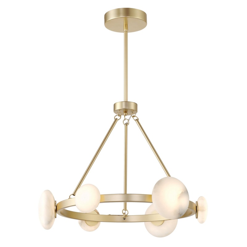 Zill LED Chandelier in Lily Gold