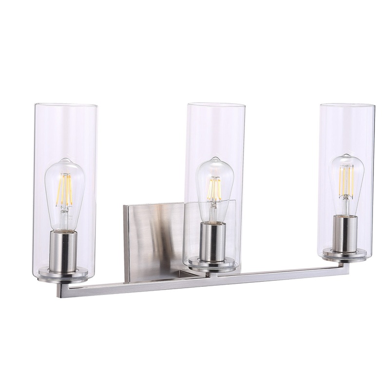 Acacia Three Light Bath in Brushed Nickel