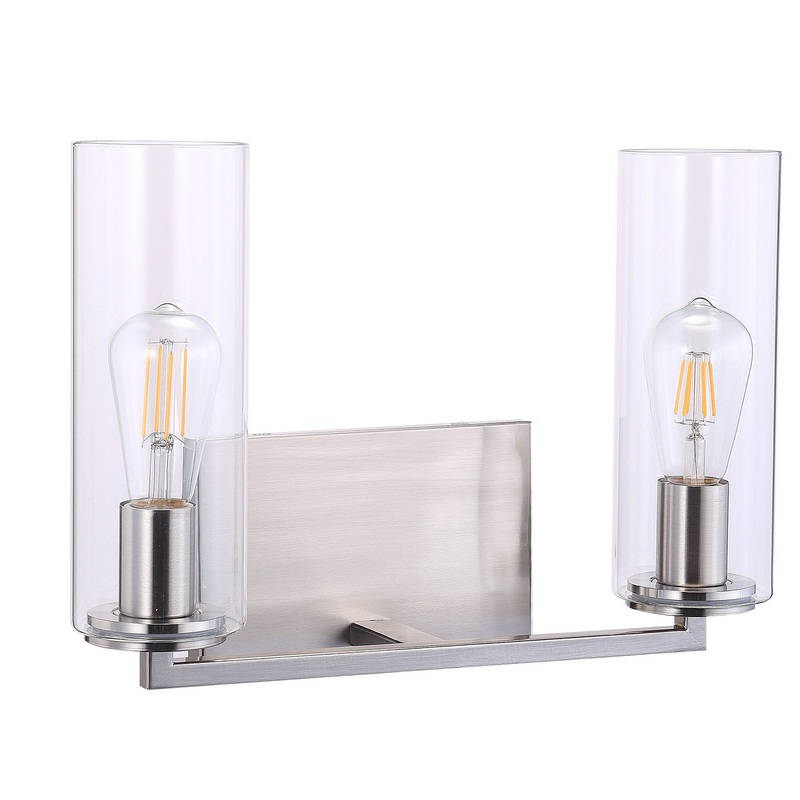 Acacia Two Light Bath in Brushed Nickel
