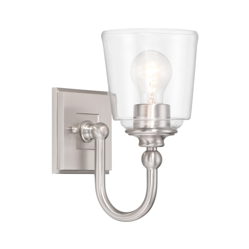Antonia One Light Bath Vanity in Brushed Nickel