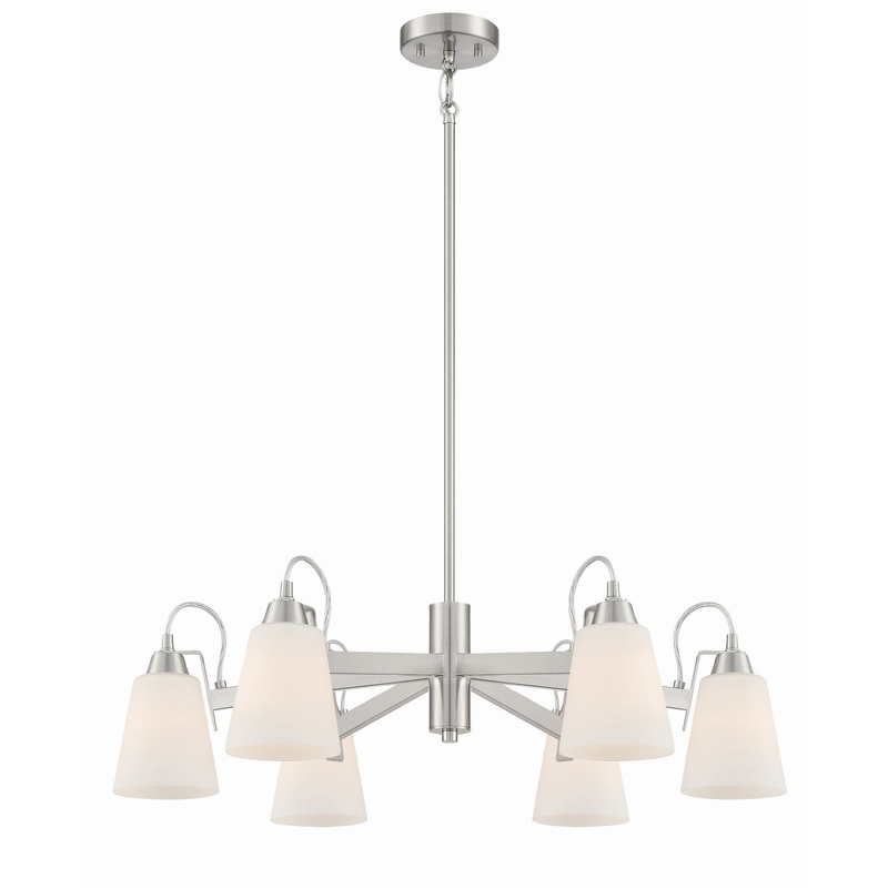 Beckonridge Six Light Chandelier in Brushed Nickel
