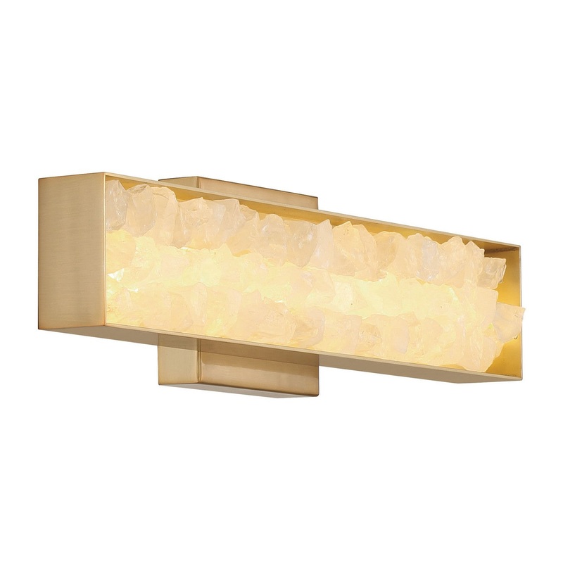Divinely LED Wall Sconce in Celeste Brass