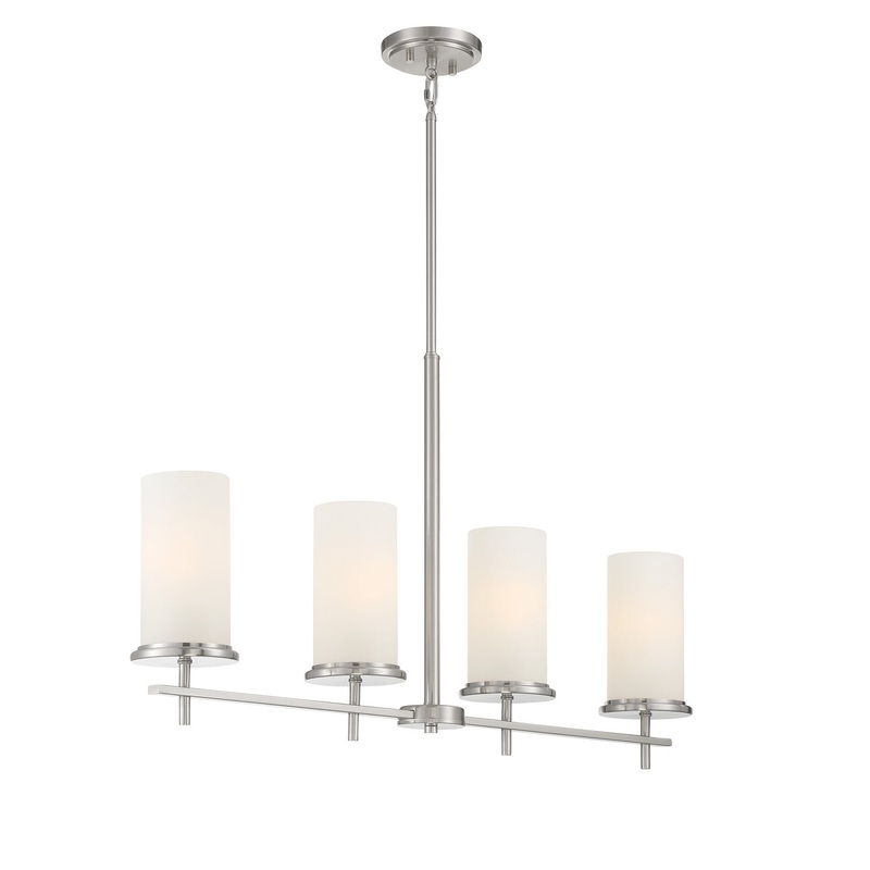 Haisley Four Light Island Pendant in Brushed Nickel