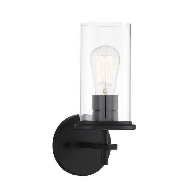 Haisley One Light Bath Bar in Coal