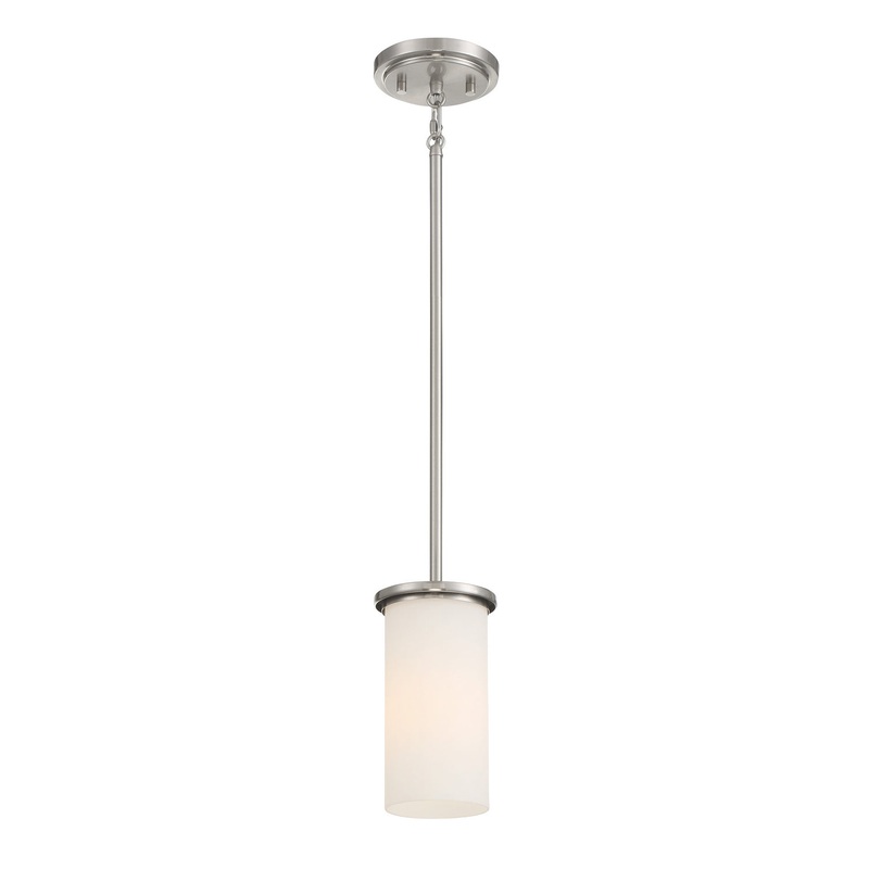 Haisley One Light Pendant / Semi Flush in Brushed Nickel