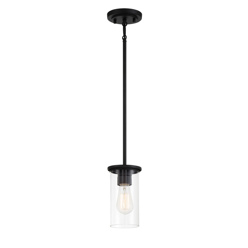 Haisley One Light Pendant / Semi Flush in Coal